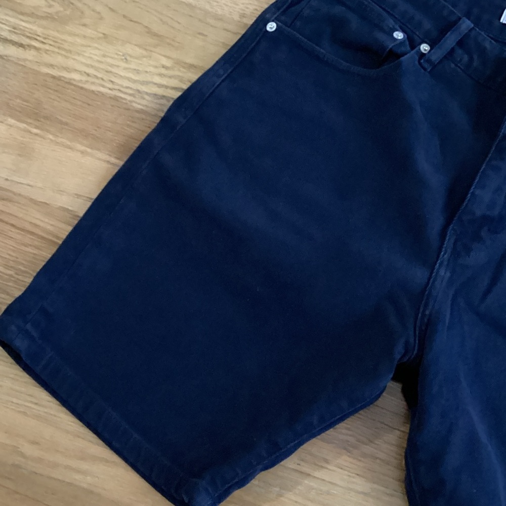 Zara Men's Dark Blue Jean Shorts